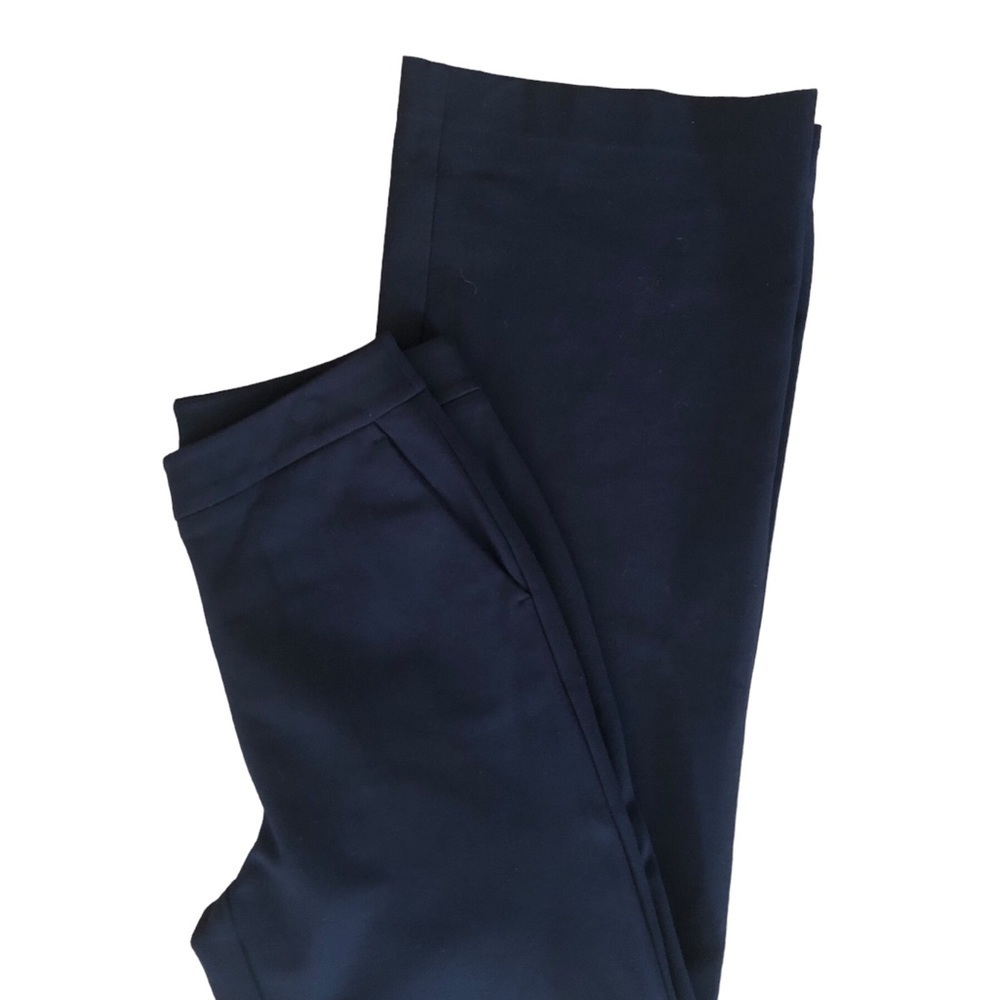 Boden Classic Trouser Sz. 8 Navy Blue Stretch Wide Leg Flare Career Business